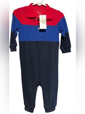 Ralph Lauren Red/Blue Onesie Outfit 9MO